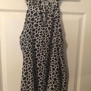 Kismet leopard swing halter neck